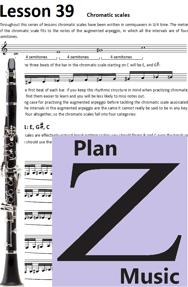 Lesson 39 Chromatic Scales Plan Z Music